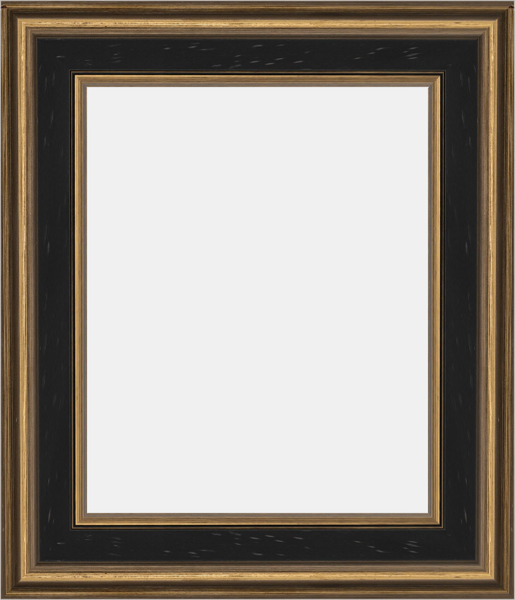 Black & gold frame